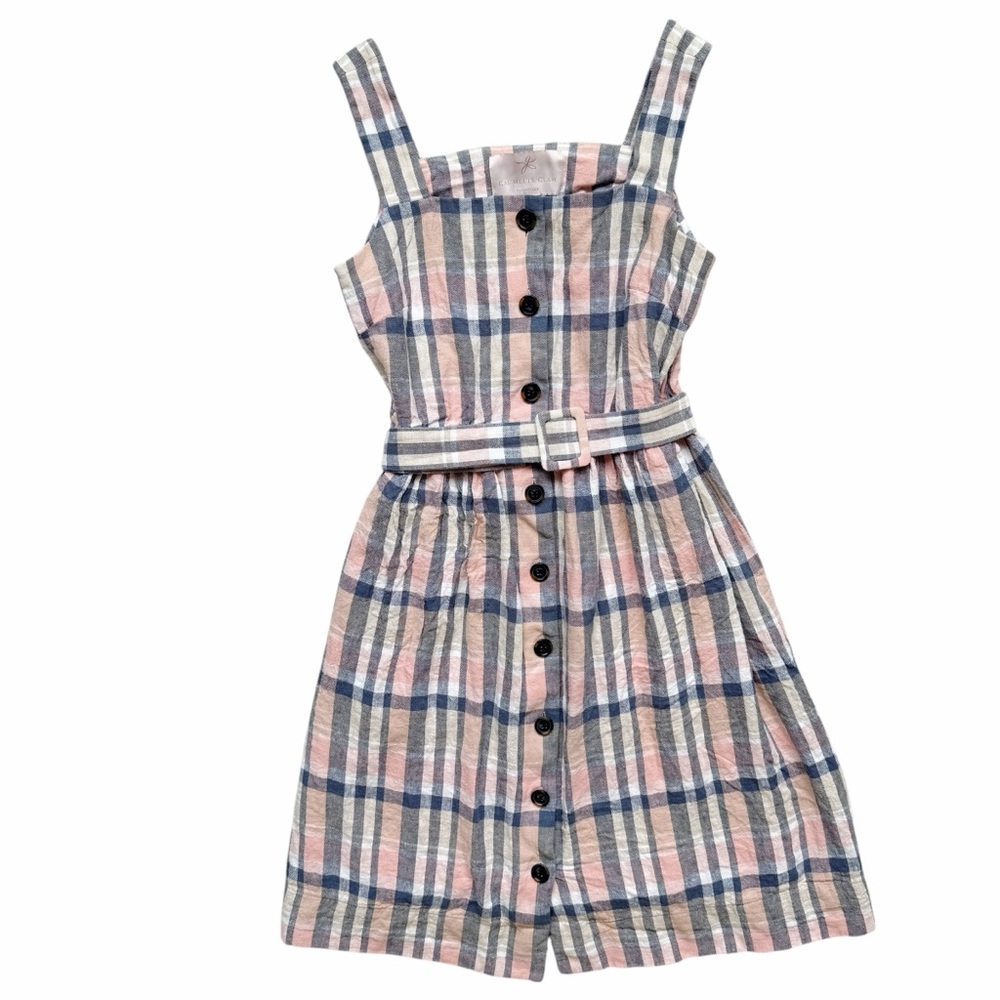 Gal Meets Glam Peyton Dress Linen Blend Light Academia Clueless Women’s Size 6